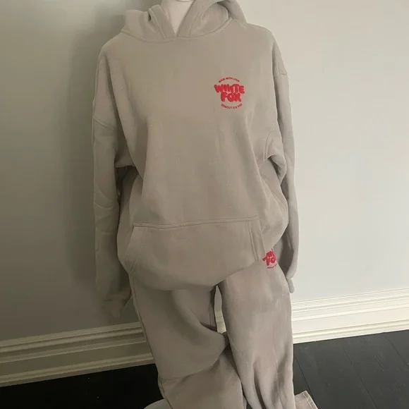 white fox made with love oversized hoodie - Picture 5 of 5
